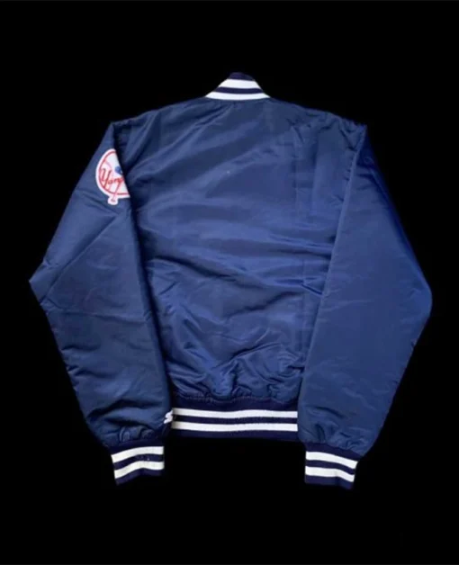 New York Yankees MLB Starter Satin Blue Varsity Jacket