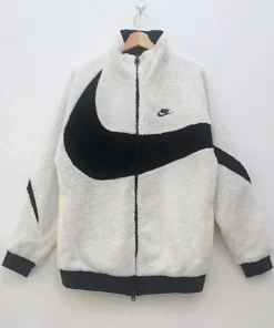 Nike Big Swoosh Reversible Black and White Jacket