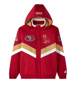 OVO San Francisco 49ers Starter Sideline Red Jacket