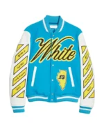 Off-White Varsity Jacket Sky Blue & White