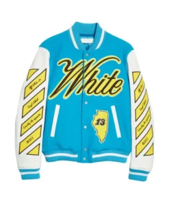 Off-White Varsity Jacket Sky Blue & White