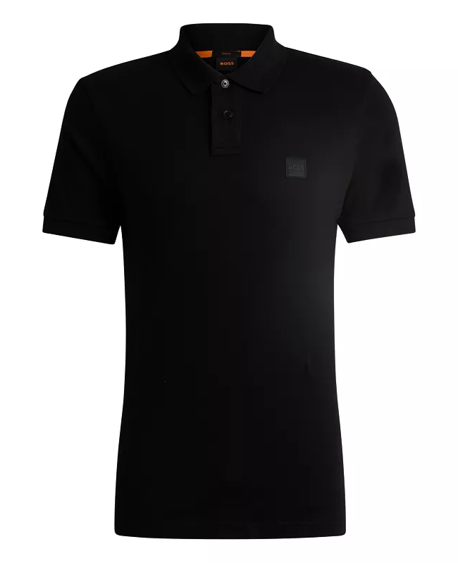 Patch Stretch-Cotton Slim-Fit Polo Shirt