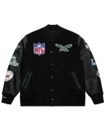 Philadelphia Eagles Black Varsity Jacket