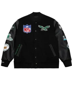 Philadelphia Eagles Black Varsity Jacket