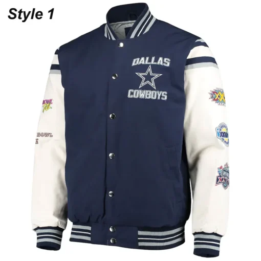 Super Bowl 5x Champions Dallas Cowboys Varsity Jacket