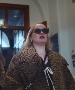 Big Mood Nicola Coughlan Tiger Print Long Coat