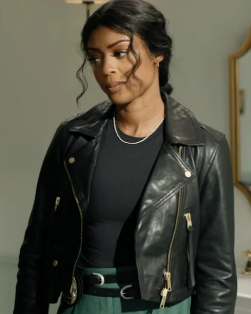 Daphne Forrester High Potential Black Leather Jacket