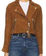 Daphne High Potential Brown Suede Jacket