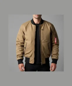 Heavy-Duty Cotton Canvas Bomber Jacket