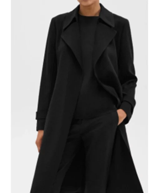 High Potential Judy Reyes Wool Black Coat