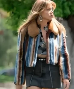 High Potential Kaitlin Olson Striped Jacket