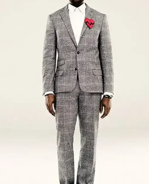 Kanye West Checked Suit