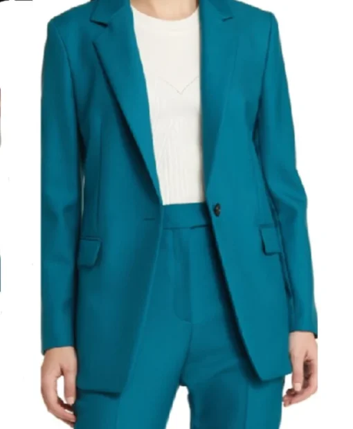 Matlock S01 Olympia Teal Blazer front