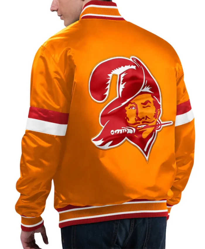 NFL Tampa Bay Buccaneers Orange Starter Jacket back