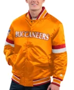 NFL Tampa Bay Buccaneers Orange Starter Jacket front