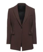 Sarah Franklin Matlock S01 Brown Blazer front