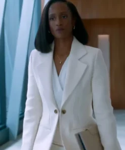 Skye P. Marshall Matlock Season 1 White Blazer front