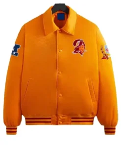 Strosin Tampa Bay Buccaneers NFL Orange Varsity Jacket