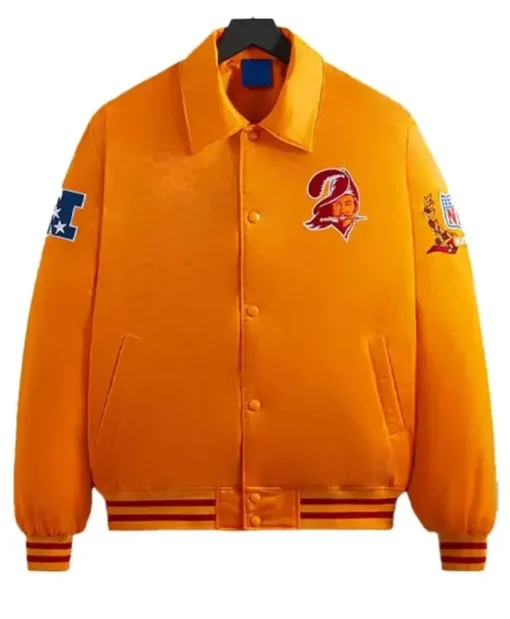 Strosin Tampa Bay Buccaneers NFL Orange Varsity Jacket