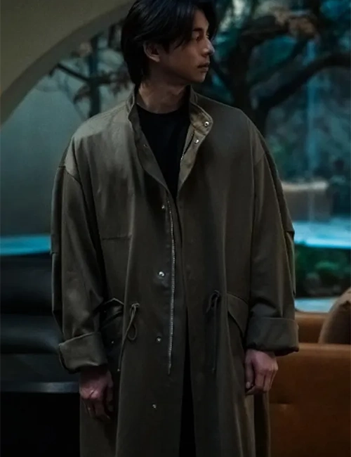 The Trunk S01 Gong Yoo Grey Coat front