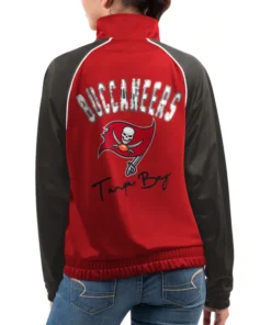 Women’s Tampa Bay Buccaneers Track Red Jacket back