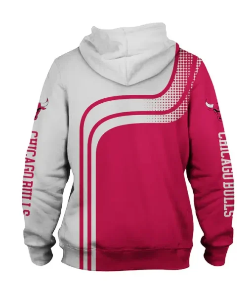 Chicago Bulls 3D Zip Up Hoodie Jacket Shop
