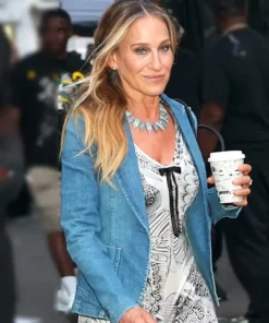 And Just Like That S3 Sarah Jessica Parker Denim Blue Blazer