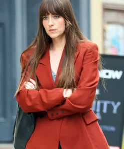 Dakota Johnson Materialists Red Blazer