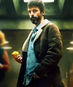 Dept. Q S01 Matthew Goode Brown Coat