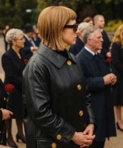 Jella Haase Kleo S02 Black Trench Coat