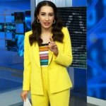 NBC News Daily Morgan Radford Yellow Suit
