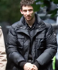 Wake Up Dead Man Josh O’Connor Puffer Jacket