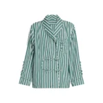 Emily In Paris S05 Lily Collins Green Stripe blazer Sale
