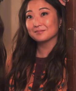 Emily In Paris S4 Ashley Park Orange Alien Cardigan
