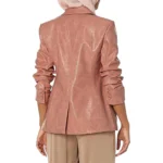 NBC News Daily Morgan Radford Leather Pink Blazer