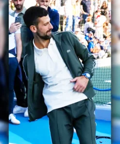 Novak Djokovic Opens Tennis Track Jacket