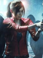 Resident Evil Death Island 2023 Claire Redfield Leather Jacket