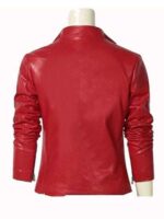 Resident Evil Death Island 2023 Claire Redfield Leather Red Jacket
