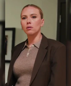 Scarlett Johansson SNL S50 Brown Blazer