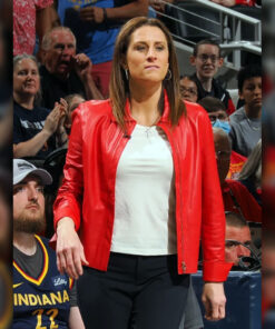 Stephanie White Red Jacket