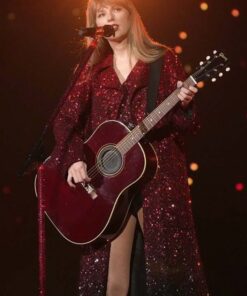 Taylor Swift Eras Tour Red Sequin Coat