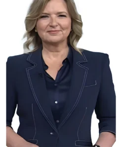 The Today Show Christine Romans Blue Blazer