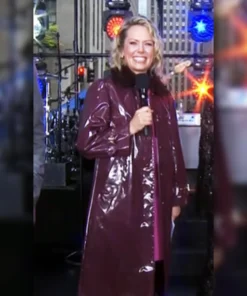 The Today Show Dylan Dreyer Maroon Coat