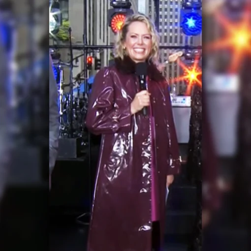 The Today Show Dylan Dreyer Maroon Coat