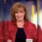 The View Joy Behar Red Satin Jacket