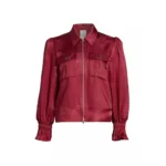 The View Joy Behar Red Satin Jacket Sale