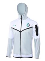 Al Nassr Tech Cristiano Ronaldo White Hooded Jacket Sale