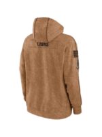 Detroit Lions Salute To Service Brown Hoodie