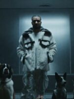 Drake First Person Shooter White Fur Jacket Sale