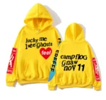 Kanye West Graffiti Letter Lucky me I see Ghosts Hoodie Sale